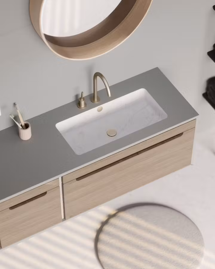 accessoires plan vasque marbre